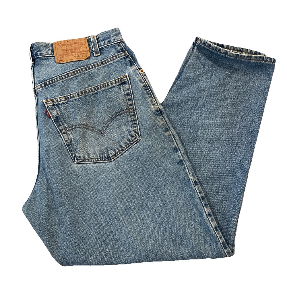 Vintage 80s Levi's 560 Jeans Loose Fit 33x30 Light Wash